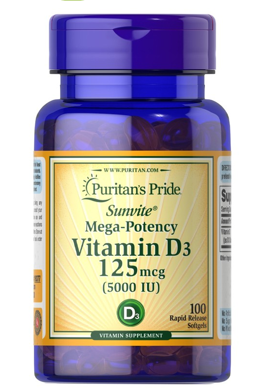 Vitamin D3 5000 IU -100 Softgels Vitamin D3 5000 IU -100 Softgels